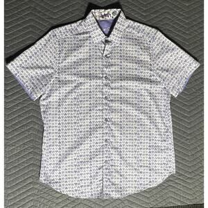 Robert Graham Men's Short Sleeve Button Down - Size L